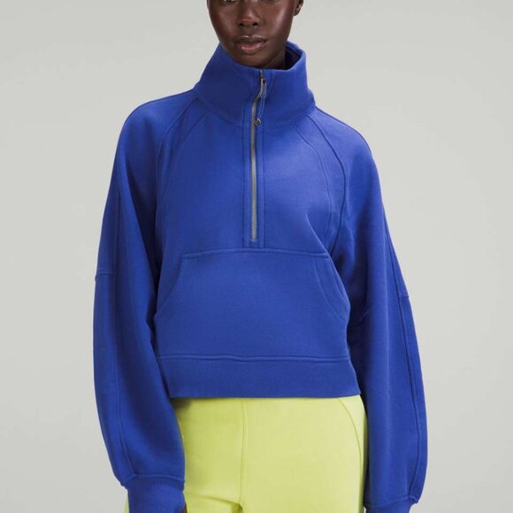 lululemon athletica Tops - Psychic Blue Lululemon Half Zip Scuba